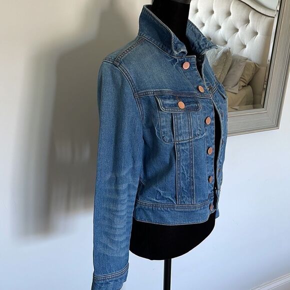 1901 NWOT Crop Denim Jacket ~ Weekend Wash ~ SMALL - Picture 7 of 7